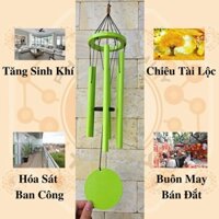 Chuông Gió Phong Thuỷ Phong Linh Màu Xanh Lá (Chiêu Tài - Hoá Giải Sát Khí - Cầu May Mắn) (Lung Linh S)- 55 cm