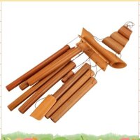 Chuông gió tre Handmade Vòng tự nhiên Trang trí nội thất Chuông gió Treo trang trí Sân ngoài trời Chuông gió regharry