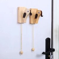 Chuông Gõ Cửa Hình Chim Gõ Kiến Làm Từ Gỗ Nguyên Khối Chuông Cửa Độc Đáo