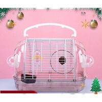 chuồng hamster vòm mica(có thể gắn ống chui hoặc nhà tắm ngoài)