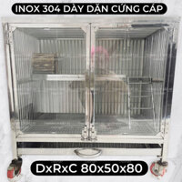 CHUỒNG INOX 304 TÍCH HỢP CẦU THANG GÁC LỬNG CỬA KÍNH NUÔI SÓC THỎ BỌ CHUỒNG NUÔI SÓC BẮC MỸ CHUYÊN DỤNG CHỐNG GẶM CẮN