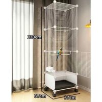 chuồng lắp ghép 3 tầng, chuồng chuồng chim, vẹt, rồng úc , rồng Nam Mỹ, mèo con , thỏ, rùa, bọ, ....có bánh xe