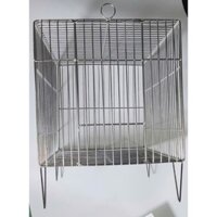 Chuồng lồng nuôi thú cưng, lồng tắm chim- TRIEULORD Inox cao cấp dài 50cm rộng 30cm cao 40cm.