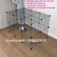 Chuồng mèo 2 tầng lắp ghép đa năng tiện ích. Chuồng quây chó mèo