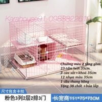 Chuồng mèo 2 tầng siêu to khổng lồ cho thú cưng.
