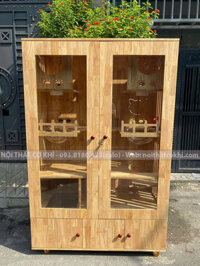 Chuồng Mèo 4 Tầng Bằng Gỗ Cao Su 120x180cm