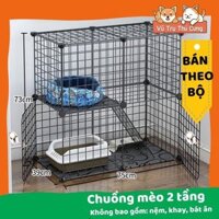 Chuồng Mèo bằng sắt tĩnh điện, Lồng mèo, Chuồng thú cưng giá rẻ, Tấm ghép chuồng Chó Mèo