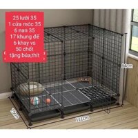 Chuồng mèo, chuồng chó 3 tầng siêu to.