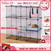 Chuồng mèo lắp ghép nhiều tầng giá rẻ đẹp tấm lưới lắp ghép đa năng đơn giản tùy chỉnh