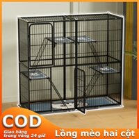 Chuồng mèo siêu sang, hàng đôi, hai lớp và ba lớp,chuồng mèo Lồng Nuôi Mèo Cỡ Lớn Thiết
