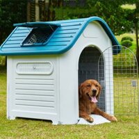 Chuồng ngoài trời, Nhà nhựa dành cho chó mèo, thú cưng 109x84x97cm dành cho pet dưới 40kg mã 419B