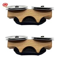 Chuông ngón tay màu gỗ, Phụ kiện gõ cho Cajon, Djembe, Trống Kangaroo