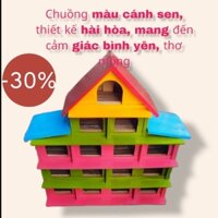 chuông nuôi bồ câu gỗ 100%. chất lượng, sơn 3 màu đẹp. sang trọng. chuồng do thợ lành nghề lam