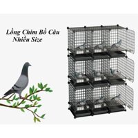 Chuồng quây chim bồ câu dễ lắp ráp nhiều size 2 màu đen và trắng