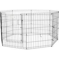 Chuồng quây cho chó MidWest Wire Dog Exercise Pen with Full MAXLock Door, Black