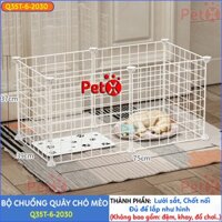 Chuồng Quây chó mèo  lắp ghép nuôi thú cưng sơn tĩnh điện giá rẻ gồm 6 tấm ghép giá tốt nhất {MẪU BÁN CHẠY NHẤT}