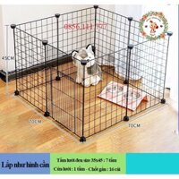 Chuồng quây lồng Chó Mèo lắp ghép kích thước 70x70x45cm giá rẻ