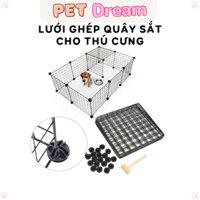 Chuồng Quây Sắt Cho Chó Mèo Hình Vuông