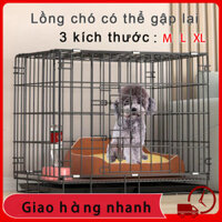 Chuồng Quây Thú Cưng Chuồng chó，Có thể gập lại lồng chó mèo，Nhiều kích cỡ M/L/XL Lồng thú cưng chuồng chó inox