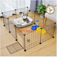Chuồng quây/lồng CHÓ MÈO lắp ghép(kích thước 105x70x35cm)đã tặng kèm chốt gắn, dây rút nhựa