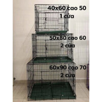 CHUỒNG SẮT SƠN TĨNH ĐIỆN KÈM KHAY LÓT (CÓ 3 SIZE)