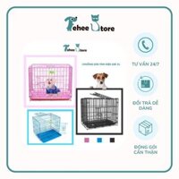 Chuồng sơn tĩnh điện nhập khẩu cho thú cưng size Đại XL có thể gấp gọn hàng L1 đủ màu D217