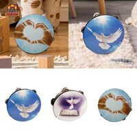 Chuông tay âm nhạc Tambourine cầm tay bằng gỗ cho trò chơi Cầu nguyện cho trẻ em