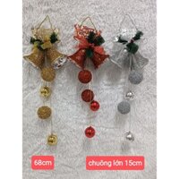 Chuông treo trang trí cây thông Noel , phụ kiện trang trí Noel giáng sinh cây thông nhiều kiểu ,nhiều size