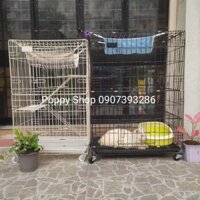 Chuồng Xếp 2 Tầng Nuôi Mèo, Chim, Vẹt, Sóc Tặng Võng Ship Hoả Tốc