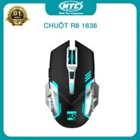 Chuột 6D Gaming R8 1636 thiết kế thuận cả 2 tay - DPI lên đến 3200 (Đen) - Nhất Tín Computer