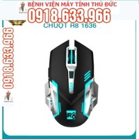 Chuột 6D Gaming R8 1636 thiết kế thuận cả 2 tay - DPI lên đến 3200 (Đen) - BVMTTD Computer