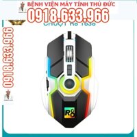 Chuột 8D Gaming R8 1638 DPI 6000 đẹp lung linh - chơi game cực chất (Đen) - BVMTTD Computer