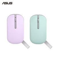 Chuột ASUS Marshmallow MD100 Chuột không dây Bluetooth Văn phòng Chuột nhẹ yên tĩnh Chuột bé gái Chuột tiện lợi Theo dõi quang học 1600 DPI cho PC / Mac / Laptop Tím & Xanh