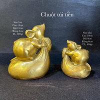 chuột bằng đồng, phong thuỷ tuổi tý, chuột đứng túi tiền