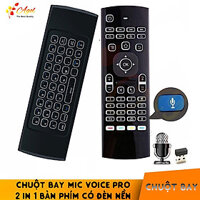 Chuột bay có voice km900V pro ,MX3L pro có đèn nền và mặt bàn phím mềm hỗ trợ mic voice và học lệnh bàn phím- Hàng Nhập Khẩu