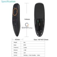 Chuột bay điều khiển giọng nói G10s học lệnh các loại điều khiển dành cho android box smart tivi AIR REMOTE MOUSER