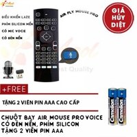 Chuột bay km900V pro ,MX3 pro có đèn và mic voice tặng cặp pin camelion