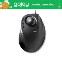 Chuột bi có dây Elecom M-DT1URBK - trackball 8 nút, USB, thiết kế ôm tay, 1500/750DPI