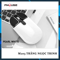 Chuột Bluetooth FMOUSE M203 Chuột Máy Tính- Laptop- Macbook| Văn phòng Pin sạc FM203A