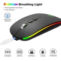 Chuột bluetooth không dây cao cấp TEKKIN M103 sạc Type C con lăn kim loại click không tiếng ồn