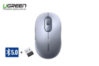 Chuột Bluetooth Không Dây Dual Mode, DPI 4000 Cho Laptop, MacBook, PC Ugreen 45149 chính hãng