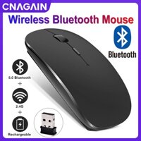 Chuột Bluetooth Không Dây Mini 2.4Ghz Có Thể Sạc Lại Cho Macbook Laptop Pc