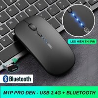 Chuột Bluetooth không dây sạc pin lại TEKKIN INPHIC M1P ko tiếng click sạc 1 lần dùng 8 tuần cho máy tính