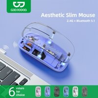 Chuột Bluetooth không dây Goojodoq DPI cho máy tính xách tay iPad Điện thoại im lặng Android