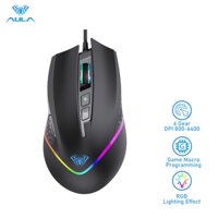 Chuột chơi game AULA F805 có đèn nền RGB 6 mức DPI 7 nút bấm thoải mái cho PC/ laptop