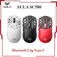 Chuột chơi game AULA SC580 Chuột Bluetooth ba chế độ 10000 DPI để chơi game văn phòng