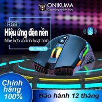 Chuột chơi game Bluetooth có sạc không dây ONIKUMA CW905 Màu đen với hiệu ứng ánh sáng RGB, có thể điều chỉnh DPI 5 tốc Hàng chính hãng