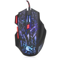 Chuột chơi game có dây HXSJ H300 USB công thái học với đèn thở 5500DPI 7 nút dành cho máy tính xách tay PC