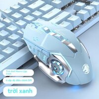Chuột chơi game có dây, im lặng, chuột máy tính cơ học, chuột USB phát sáng cho văn phòng tại nhà