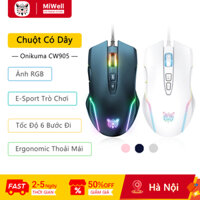 Chuột chơi game có dây Onikuma CW905, Tay cầm thoải mái, Con lăn chống trượt, Định vị chính xác, cho PC / Laptop